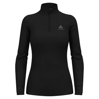 Odlo Merino 200 Langarm-Thermoshirt Schwarz XS