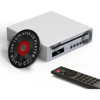 SMSL VMV PL100 PRO HiFi CD Player für Zuhause, Auto-CD-Player, Dual CS43131 Chip, MQA Dekodierung, Vorverstärker mit RCA/XLR/3,5 mm/4,4 mm Kopfhörer/Optischem/Koaxialem Digital Ausgang (Silber)
