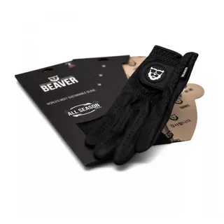 BEAVER GOLF Golfhandschuhe Beaver Golf Golfhandschuh All Season Schwarz Damen Linker Handschuh L