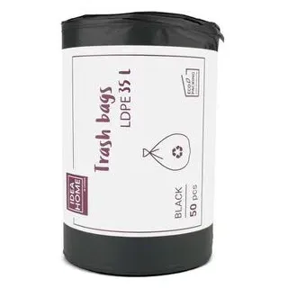 idea-home Müllbeutel 35 Liter, schwarz, 50 Stück