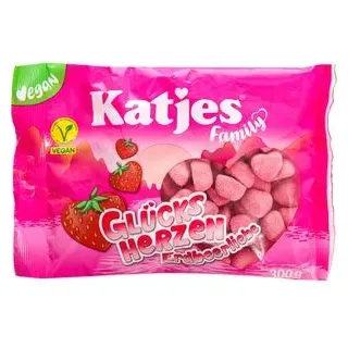 Katjes Family Glücksherzen Erdbeerliebe 300G