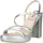 High-Heel-Sandalette Silber 40