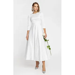 MATSOUR'I Brautkleid Alyzee Jacquard mit Reliefoberfläche weiß S