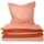 Renforcé apricot/kupfer 135 x 200 cm + 80 x 80 cm