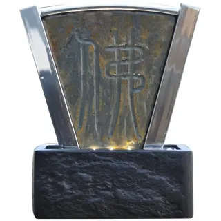 Köhko Zimmerbrunnen 25101 aus Edelstahl mit LED-Beleuchtung