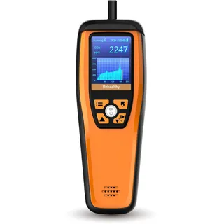 Temtop CO2-Messgerät, Kohlendioxid-Messgerät, Luftqualitätsmessgerät für CO2-Partikel PM2.5 PM10, Luftqualitätsmessgerät für den Hausgebrauch, M2000C 2nd