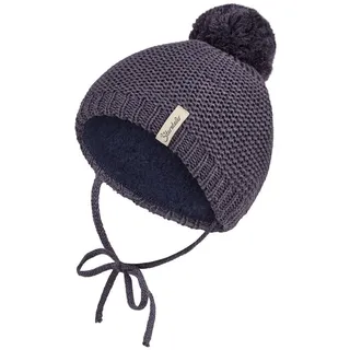 Sterntaler Bommelmütze klassisch in marineblau | Gr.: 47 cm