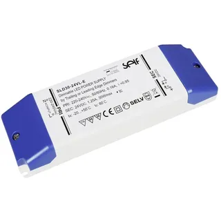 SELF ELECTRONICS SLD30-24VL-E LED-Trafo, LED-Treiber Konstantspannung 30 W 1.25 A 24 V/DC Montage auf entflammbaren Oberflächen