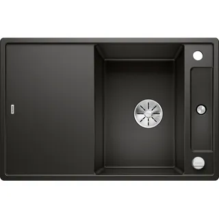 Blanco Axia III 45 S rechts Einbau Granit schwarz Handbetätigung 780 x 510 mm