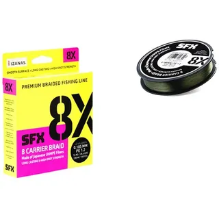 SUFIX 8x Geflochtene Schnur 275 M - Lo-Vis Green - 0.128 mm