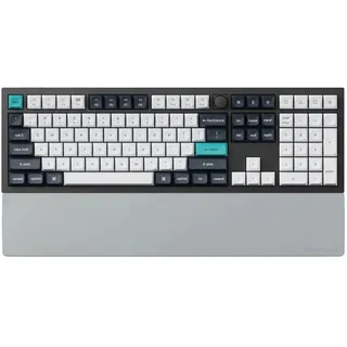 Keychron Gray Silicone Wrist & Palm Rest – 447mm (17.6") Full Size for K10 Pro / K10 Max / Q6 / Q6 Pro / Q6 Max / Q6 HE / V6 / V6 Max – Full Honeycomb Anti-Slip Base, Washable & Smooth Typing Support