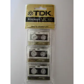 TDK D-MC 60 Audio-Kassette 3er Pack