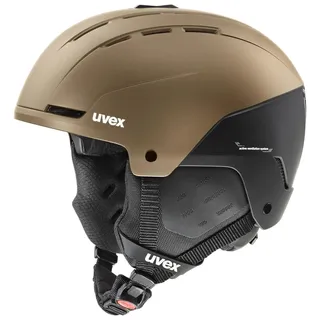 Uvex Stance Skihelm für Damen und Herren mit individueller Größenanpassung - Brown-Black matt