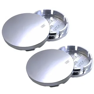 4 Stück Radnabenkappen, Nabendeckel 56mm, Ø56/53mm Radnabenabdeckung, Auto Radnabendeckel, Universal Autos Nabenkappen Zubehör für BMW Mercedes VW, Auto-Modifikation Zubehör, Silber