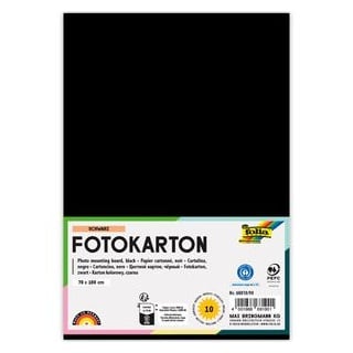 Folia Fotokarton 70x100cm schwarz