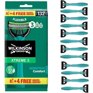 Wilkinson Sword Xtreme 3 Sensitive Einwegrasierer für Männer 8+4