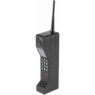 Itonash Retro Handy Modell Vintage Mobiltelefon Attrappe, Old School Brick Phone Dekoration, Klassische Handy Requisite für Wohnzimmer, Schreibtisch und Fotografie (Schwarz)