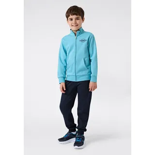 Champion Jogginganzug "Sweatsuits Fleece", Jungen, Gr. XL (164/170), blau (mwb, nny, nny), Obermaterial: 54% Baumwolle, 46% Polyester, Sportanzüge Jogginganzug, zweiteiliges Set, für Kinder und Jugendliche, weich, atmungsaktiv