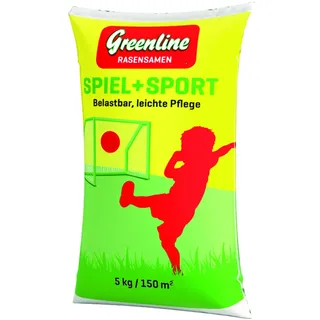 Green Line Greenline Rasensamen Spielrasen Sportrasen 5 kg, Familienrasen Neuansaat
