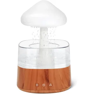 RUIZHI Rain Cloud Humidifier - 450ml Luftbefeuchter, Stimmungslicht Aroma Diffuser 30dB, 3 Modi Regen Pilz Lampe Befeuchtung für Kinderzimmer, Schlafzimmer, Zuhause, Büro