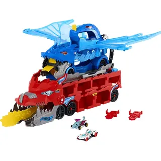 Hot Wheels City Ultimativer 2-in-1 Drachen Transporter