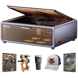 Creality Falcon A1 10W Laser Graviermaschine, Geschlossener Laser Cutter Lasergravur Maschine mit Intelligenter Kamera, Auto Materialerkennung, CoreXY-System, Plug and Play, Arbeitsbereich 387x305mm