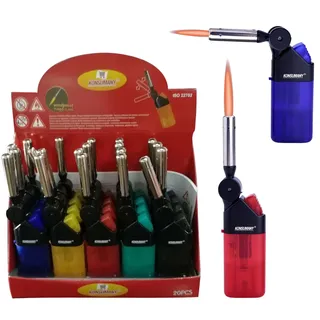 20stk. KONSUMANY Stabfeuerzeug Sturmfeuerzeug Gas Feuerzeug 12,5cm lang