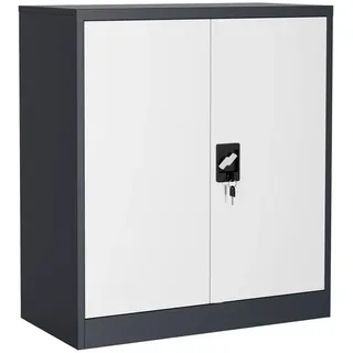 VCM Malivo 2fach Aktenschrank 90 x 80 x 40 schwarz