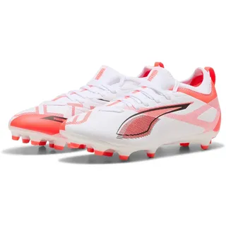 Fußballschuhe Kinder 01 white/black/glowing red 38.5