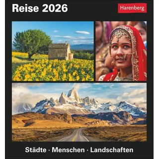 Harenberg Reise Tagesabreißkalender 2026 - Kulturkalender - Städte, Menschen, Landschaften