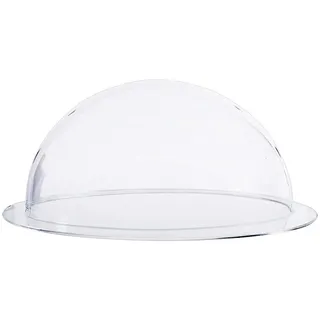 HMF 46710 Halbkugel aus Acryl mit Krempe, DIY Acrylhaube, | 10 cm Transparent