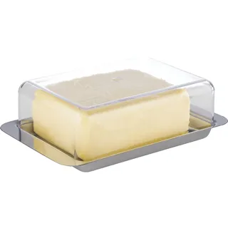 APS Kühlschrank-Butterdose aus Edelstahl Vorratsbehälter, silber