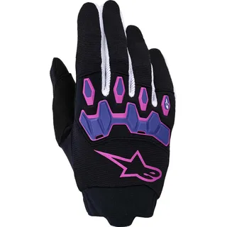 Alpinestars Full Bore V2 Motocross Handschuhe, schwarz-lila, Größe XL für Männer