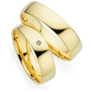 Phoenix Trauring PHÖNIX "Schmuck Geschenk Gold 333 Trauring Ehering LIEBE versch. Varianten" Gr. 63, gold (gelbgoldfarben), Fingerringe, 63, ohne Brillant, Gelbgold 333, 5mm, Trauring, Made in Germany, wahlweise mit oder ohne Brillant