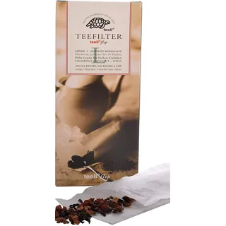 Lulizzie Teefilter Teeli Flip XL, 60 Stk., Edelstahl, Zylinder, Braun
