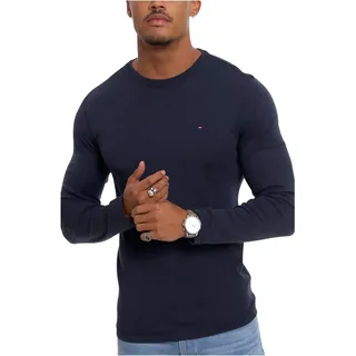 Tommy Hilfiger Original Ribbed Organic Cotton Langarm-T-Shirt Black Iris L