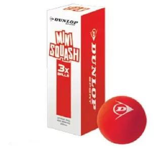 Dunlop Squashball - Dunlop FUN MINI ROT 3 Stk.