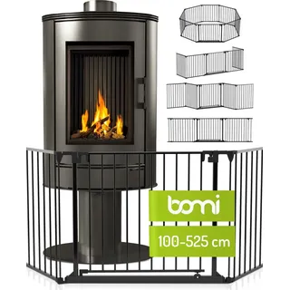 Bomi Kaminschutzgitter Milo 100-465 cm Schwarz