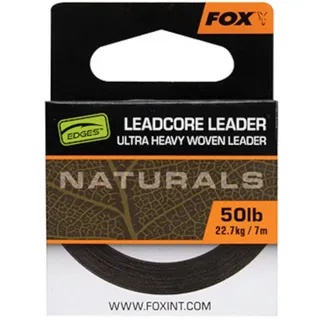 Fox Naturals Leadcore 50lb 22.7kg - 25m Vorfachschnur, Vorfach zum Karpfenangeln, Vorfachmaterial