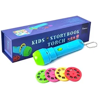 DMZK 32 Szenen Projektor Taschenlampe Kinder, Geschichtsprojektor Spielzeug Vier Klassische Geschichten für Kinder