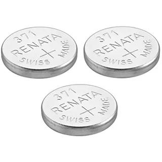 Renata Uhrenbatterie 371 oder SR920SW, Swissness, 1,5 V 3 x 371 or SR 920 SW silber