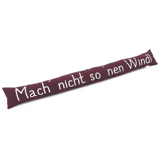 heimtexland ® Zugluftstopper Windstopper Fenster Kissen Türdichtung Fensterdichtung dekorativ Bedruckt mit 46% Sandfüllung OPTIMALE ABDICHTUNG Deko Geschenk Fensterkissen Typ378 Beere