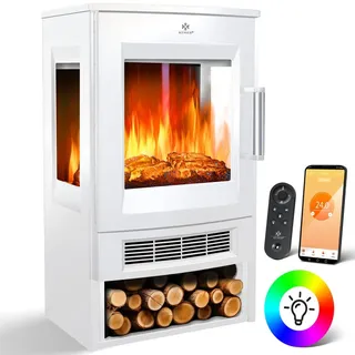 Kesser Elektrokamin mit Heizung Weiß