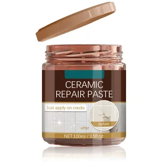 Genikeer Porzellan Reparaturpaste | Waschbecken Keramik Reparaturset | Marmor Reparaturset Für Keramikporzellan Risse | Fliesenreparaturcreme Reparaturwerkzeug | Fliesen Und Granit Reparaturset