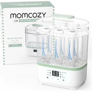Momcozy 8-in-1 Elektrischer Dampf-Babyflaschensterilisator und Trockner, multifunktional, Einzelpackung, Geschenkideen für Mütter