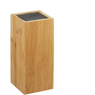 Relaxdays Messerblock unbestückt Braun