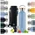 Thermosflasche 750ml doppelwandige Trinkflasche Edelstahl 750ml Isolierflasche 750ml frei Edelstahl Trinkflasche 750ml Teeflasche Trinkflasche Sportflasche Grey Blue