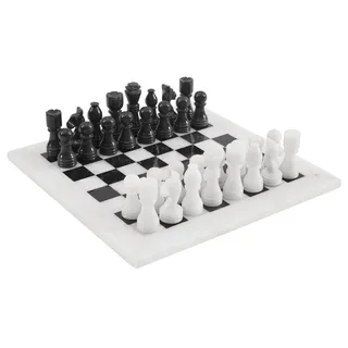 Radicaln Schachspiel, komplett aus Marmor, handgefertigt, Staunton, komplettes Schach-Set für Zwei Spieler, Weiß/Schwarz