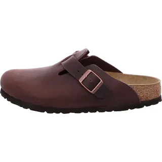 Birkenstock Boston Nubukleder geölt schmal habana 40