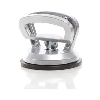 XPOtool Aluminium Saugheber mit 45 kg Tragkraft & 118 mm Saugnapf, Vakuumsauger für Glas, Fliesen und weitere Materialien, mit Kipphebel
